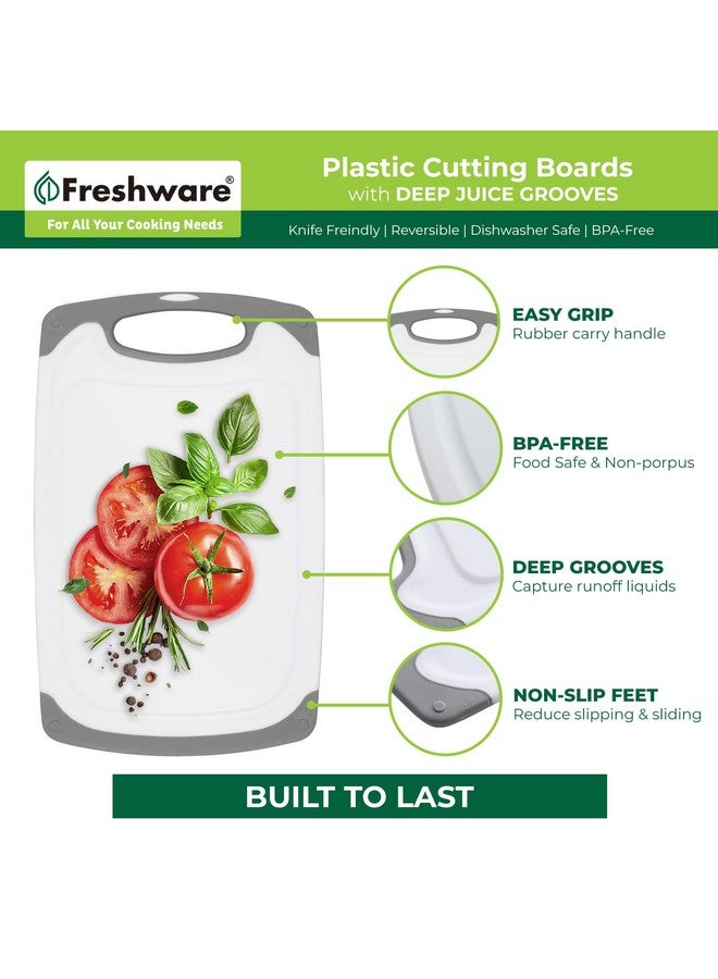 Freshware Cutting Boards, One Size, Plastic, Set of 3 - Image 5