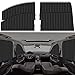XCBYT Car Window Shades 4 Pack Car Privacy Curtains 99 UV Light Block Side Window Covers for Van SUV Pickup Truck Keeps Cooler for Sleeping Camping - Image 2