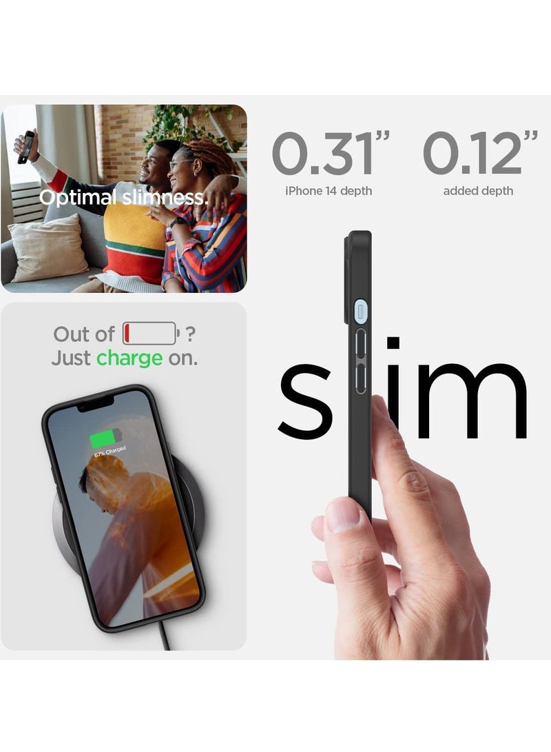 Spigen for Apple iPhone 14 (2022) Ultra Hybrid Case Designed - Matte Black - Image 4