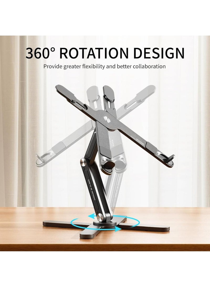 Generic Portable Laptop Stand Aluminum Computer Stand With Slide-Proof Silicone Adjustable Laptop Holder For Macbook Compatible With Laptops.  - Image 5
