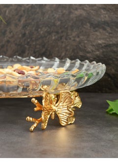 Real Trend Gold Butterfly Laser 5-Part Glass Presentation Rack 30 cm
