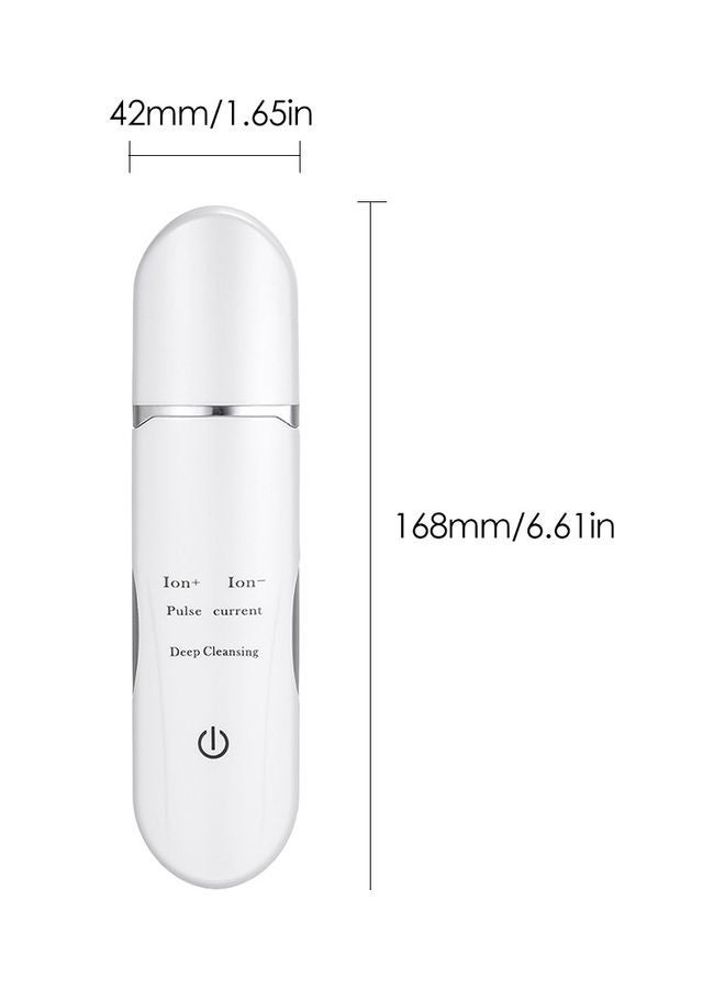 NIBEMINENT Ultrasonic Facial Skin Scrubber White - Image 5