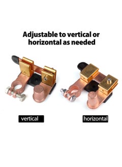Excefore Top Post Battery Disconnect Switch for Auto Car RV Marine Boat Truck Vehicle. 12V 24V Knife Blade Switch, Battery Cutoff Shut Off Switch, Horizontal and Vertical, 2 Pack  - Image 3