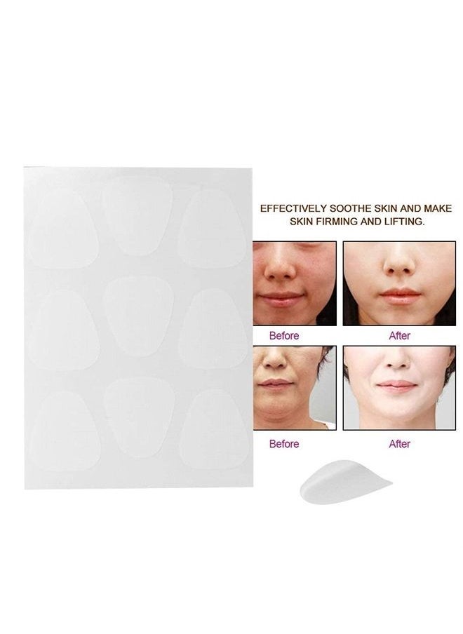 27Pcs Silicon Face Wrinkles Pads, Anti-Wrinkle Face Forehead, Eye Wrinkles Frown Lines, Removal Reusable, Anti-Ageing Pad, Fine Line Remover Strips to Smooth Eye, Mouth and Forehead