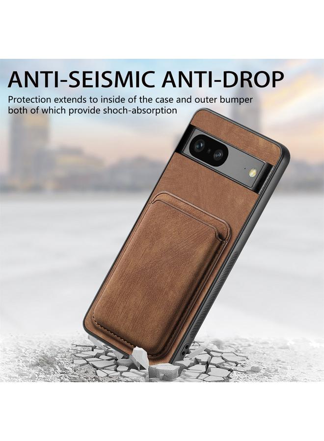 اس-توب جراب هاتف Google Pixel 6 Pro مع حقيبة بطاقات جلدية عتيقة وغطاء مغناطيسي للهاتف - Image 5