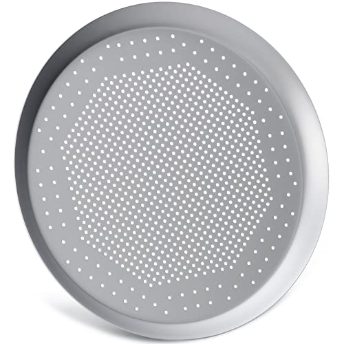 Beasea Pizza Pan for Oven, 12 Inch Perforated Pizza Pan with Holes, Heavy Duty Aluminum Alloy Round Pizza Tray Pizza Crisper Pan Pizza Baking Tray Bakeware for Home Restaurant Kitchen - Image 1