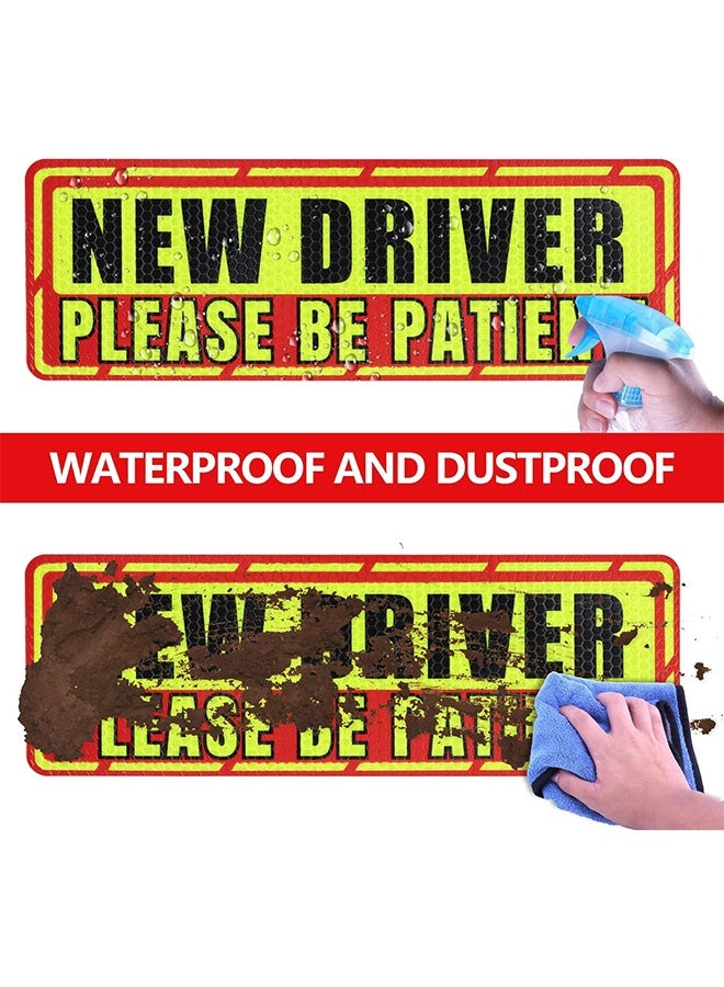 4 Pcs New Driver Magnet Sticker for Car New Driver Vehicle Safety Signs Automobile Bumper Stickers Car Exterior Accessories - Image 5