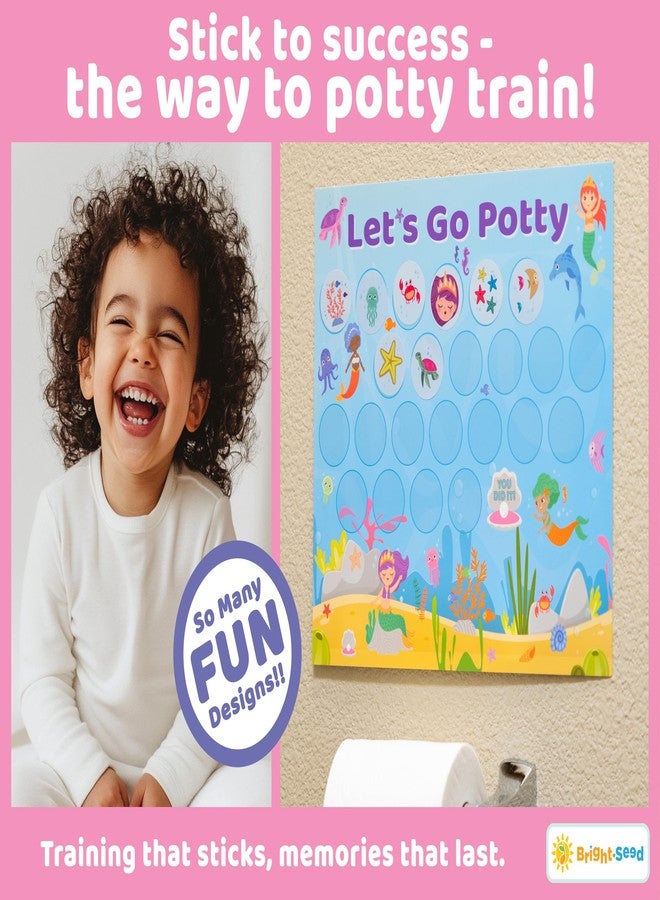 Bright Seed 16 PCS Potty Training Chart, Potty Training Chart for Toddler Girls, Sticker Chart for Kids, Potty Training Sticker Chart for Toddlers, 10 Sheets 12x10 Inches Paper Chart, 240 Stickers - Image 4