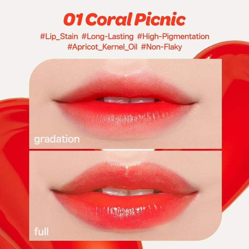 Trusted all-purpose quality Color Key Ring Water Gel Lip Tint - 01 Coral Picnic | Long Lasting Lip Gloss, Hydrating Glossy Finish, Kbeauty, Cute Korean Makeup, Compact, Portable Keychain, Travel-Friendly, Gift, 0.09 Oz Elegant practical design - Image 4