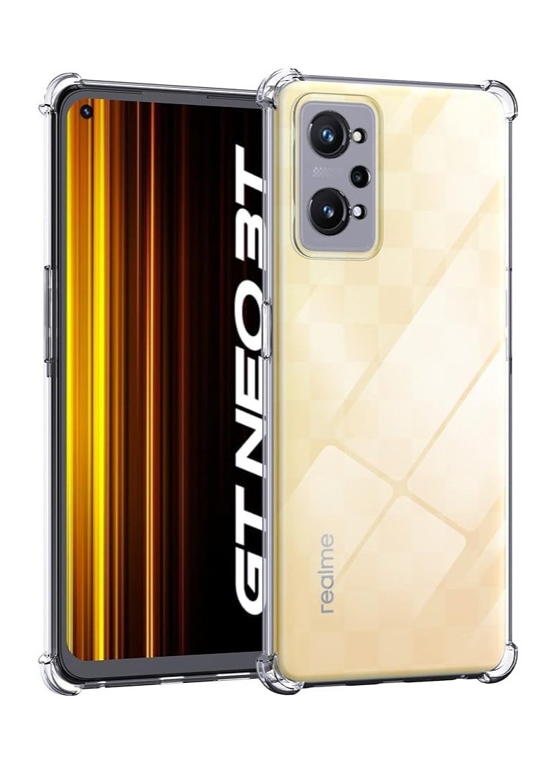 Generic Soft Material Case for Realme GT Neo 2 Ultra Thin Transparent Case Clear Protective Back Cover Soft Flexible Hybrid Silicone [Shock Absorption] 