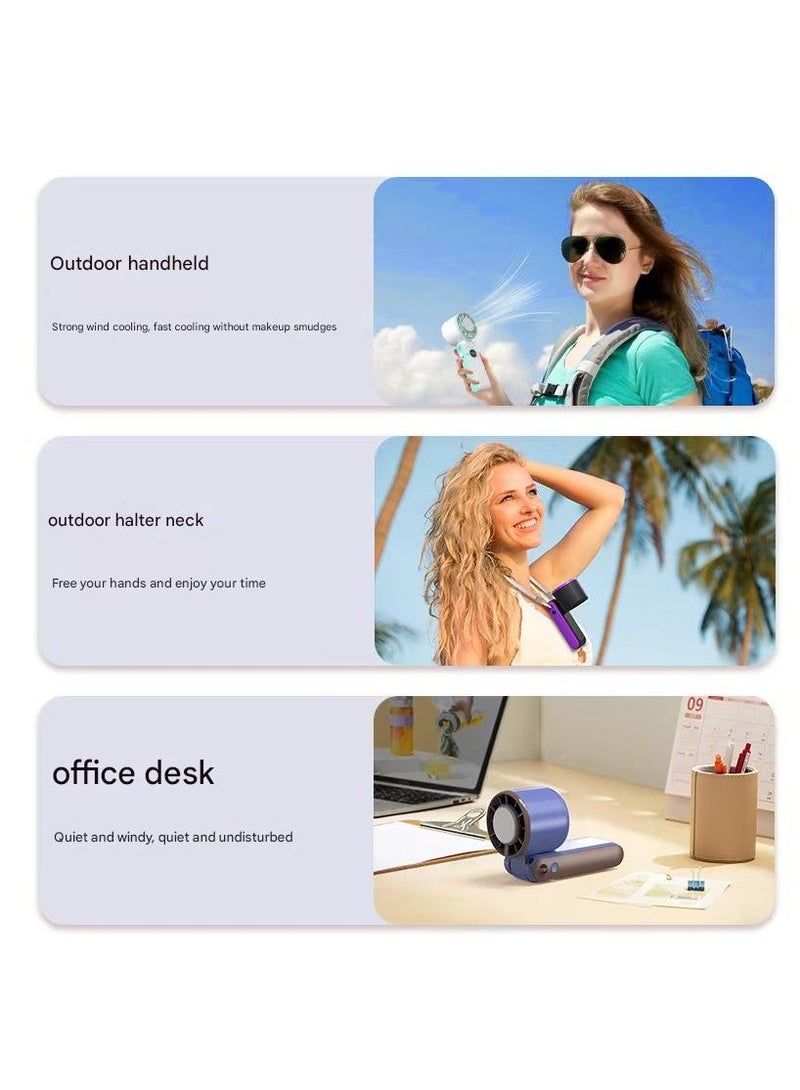 إسكدنيا مروحة تبريد الجليد المحمولة ، مروحة توربو صغيرة محمولة جديدة في الهواء الطلق مع تبريد حزمة الجليد - Image 3