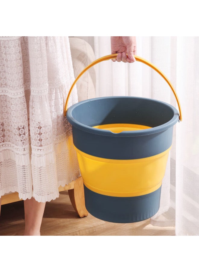 MR. Mr Water Bucket, 17l Capacity, 30cm Deep, Foldable, For Car Washing, Fishing, Camping, Autumn Outings, Portable, Large Capacity, Foot Soaking, Laundry Bucket - Image 1