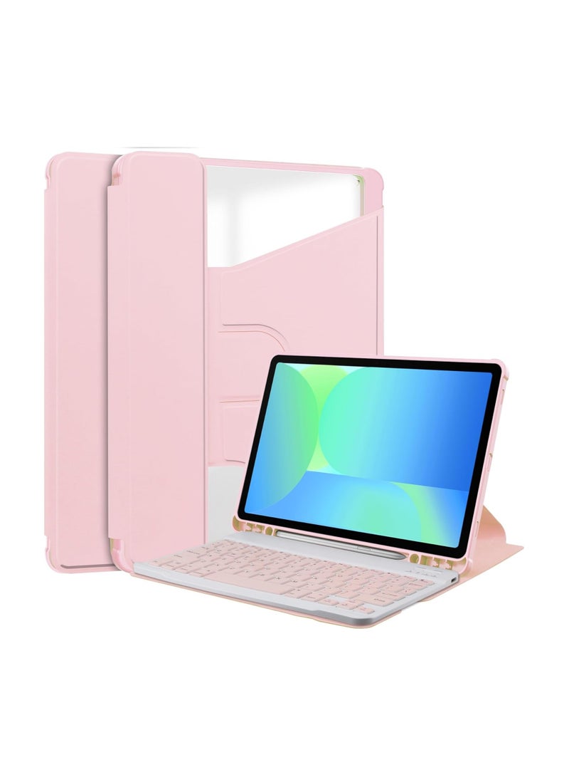 Keyboard Case Compatible with Samsung Galaxy Tab S10 FE 10.9-inch 2025 Case with Detachable Wireless Bluetooth Keyboard and Protective Case with Pen Slot