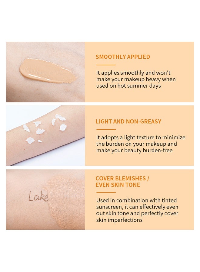 lakerain Tinted Sunscreen, Contain Nicotinamide Vitaminc C , SPF40 Super Light&Thin Day Light Protection, Sheer Tint for Healthy Glow, Suitable for Sensitive Skin - Image 4