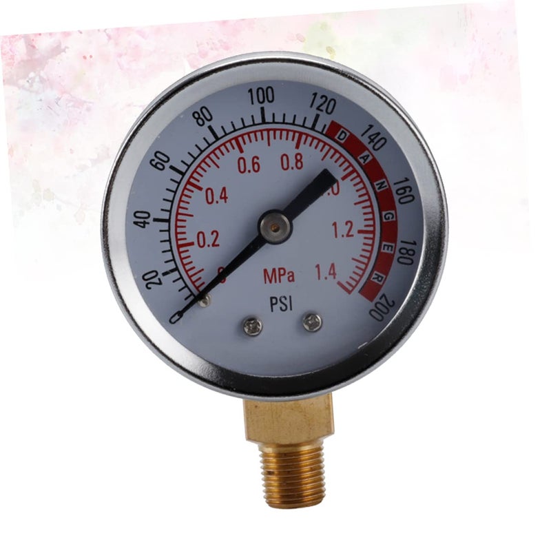 Bottom Connection Oil Pressure Gauge Psi Radial Measurement Easy Read Dial - Image 4