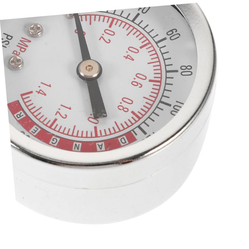 Bottom Connection Oil Pressure Gauge Psi Radial Measurement Easy Read Dial - Image 3