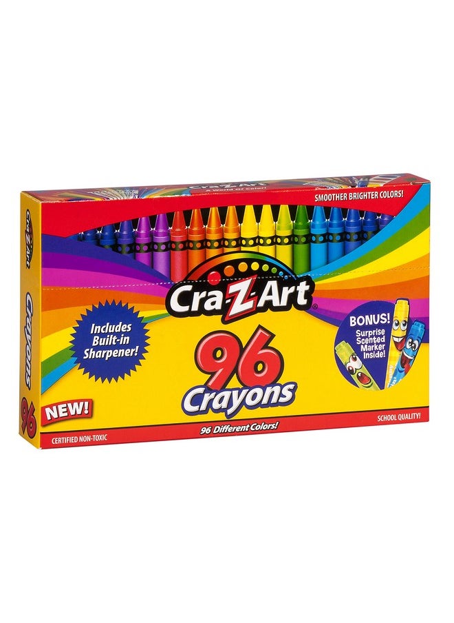 Cra-Z-Art - 96Ct Crayons In Flip-Top Box With Sharpener - Image 1