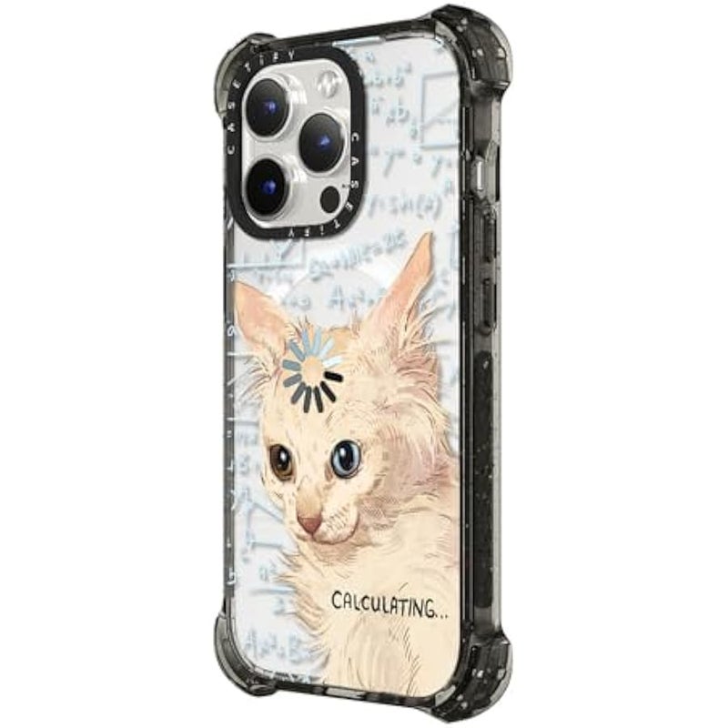 Casetify Bounce iPhone 15 Pro Case 【6X Military Grade Drop Tested / 21.3ft Drop Protection/Compatible with Magsafe】 - Calculating... - Clear Black - Image 5