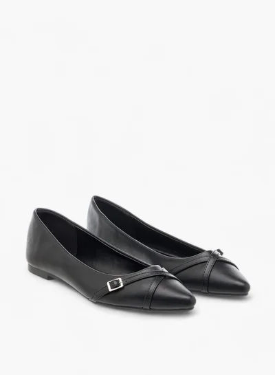Flora Bella By Shoexpress Women Monogram Print Slip-On Ballerina Shoes