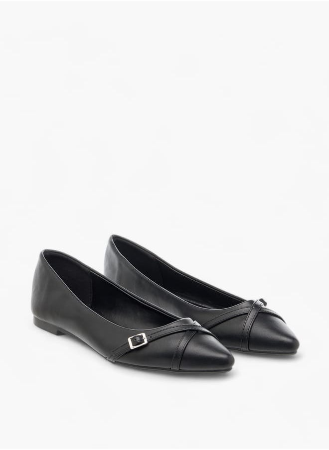 Flora Bella By Shoexpress Women Monogram Print Slip-On Ballerina Shoes  - Image 1