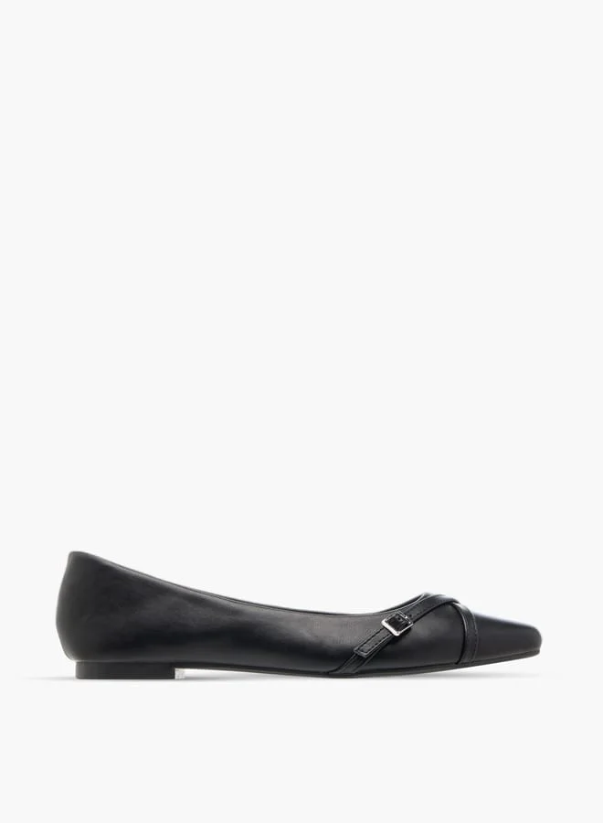 Flora Bella By Shoexpress Women Monogram Print Slip-On Ballerina Shoes