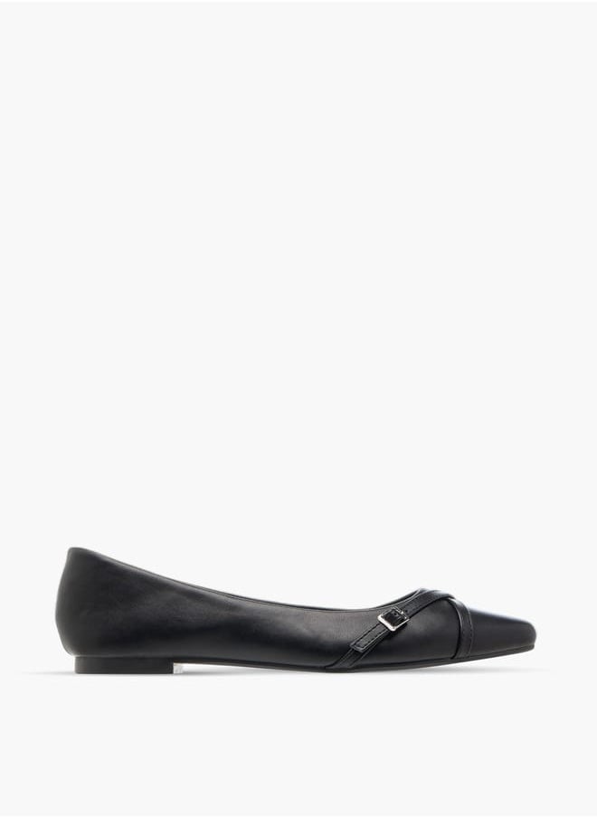 Flora Bella By Shoexpress Women Monogram Print Slip-On Ballerina Shoes  - Image 3