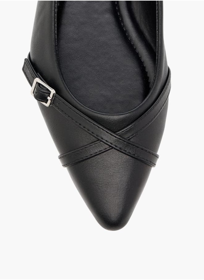 Flora Bella By Shoexpress Women Monogram Print Slip-On Ballerina Shoes  - Image 4