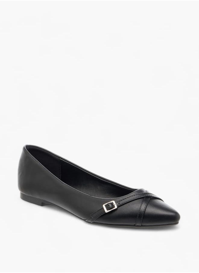Flora Bella By Shoexpress Women Monogram Print Slip-On Ballerina Shoes  - Image 2