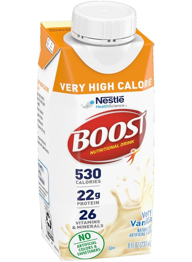 Boost Very High Calorie Nutritional Drink (8 Fl Oz (Pack of 8), Vanilla & Strawberry) - Image 3