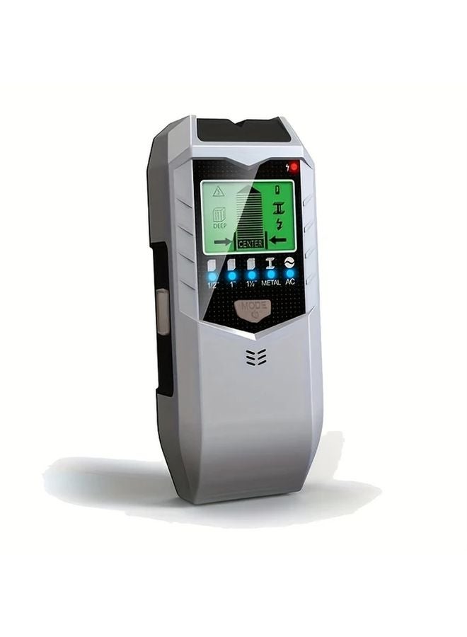 Silvery Black 5 in 1 Smart Stud Finder Wall Scanner LCD Display for Metal Studs AC Wires Detection - Image 1