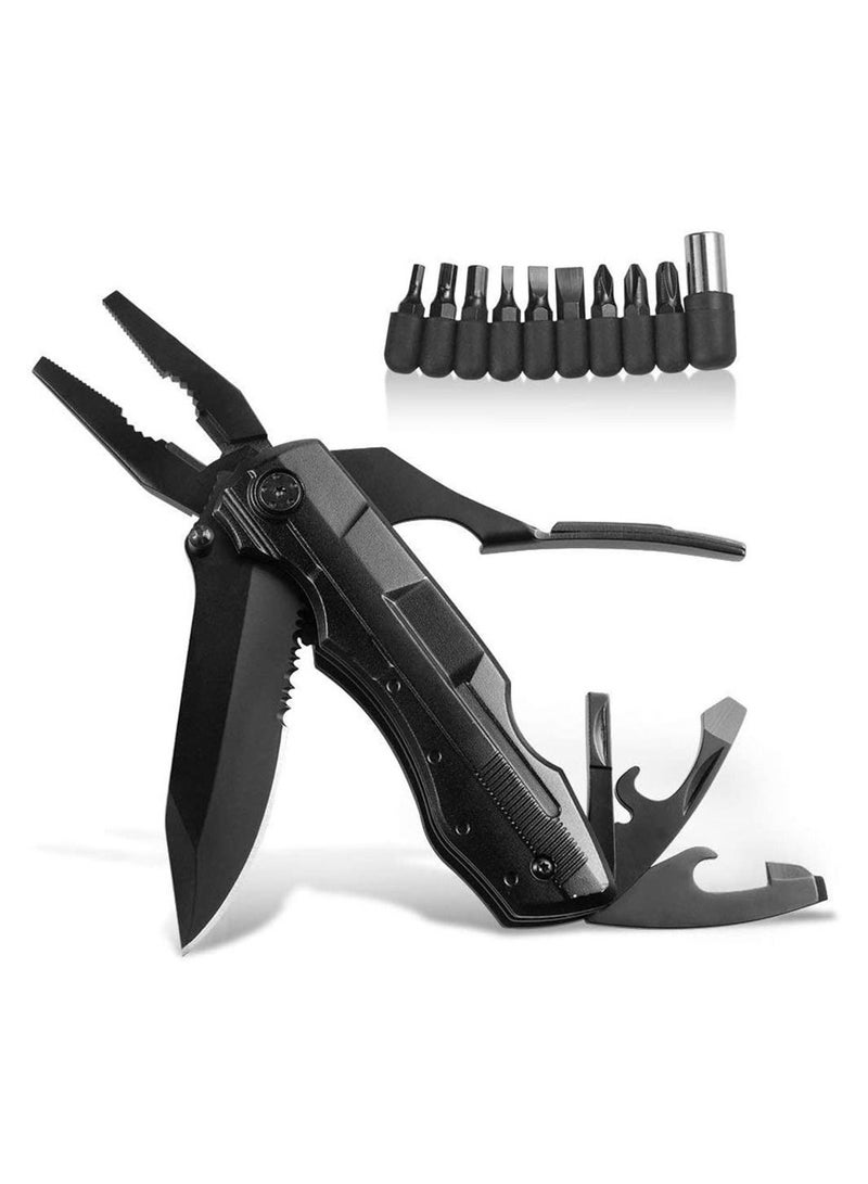 Cool Baby Stainless Steel Pocket Knife with Pliers Screwdrivers Bottle Opener  - Image 1