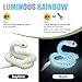 Binvin 3D Printed AnimalsSnake Viper3D Printed Snake Toys Articulated Snake 3D Printed Animals Animal Model Ornaments Creative Funny Toy Festival Gift for Frends Luminous Rainbow 202Inch - Image 4