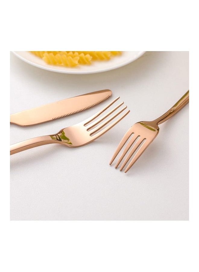NIBEMINENT 24-Piece Cutlery Set Rose Gold  - Image 2