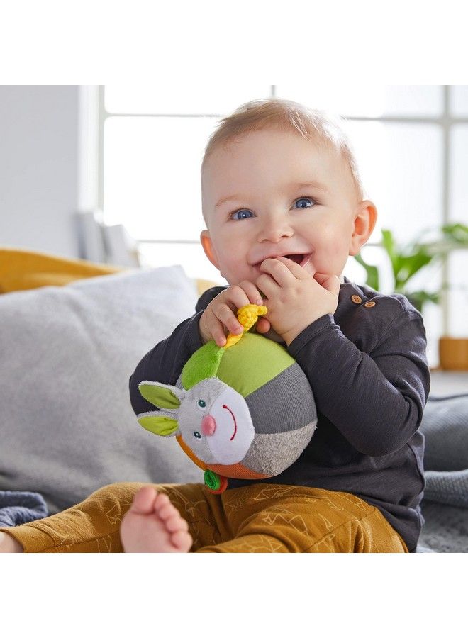 HABA Bunny Ball With Crinkle Ears Textured Fabric And Rattling Effects - Image 4