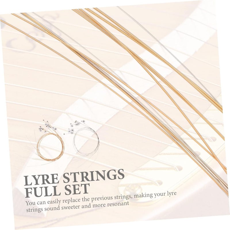 32pcs Lyre Strings for Musical Instruments Steel Replacement Strings Easy to Install Accessories for Classical Lyre Players and Musicians - Image 2