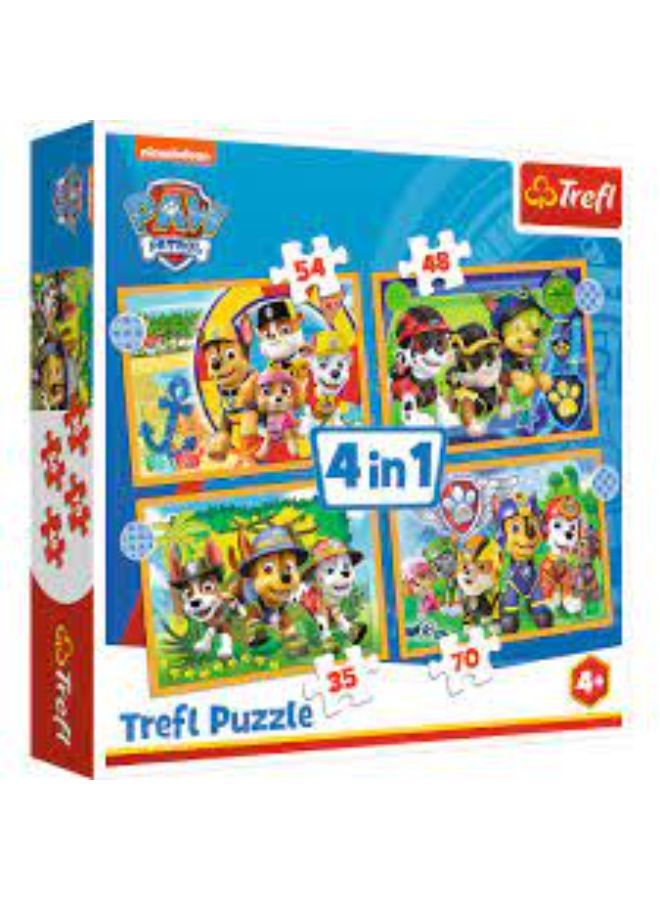 تريفل شوي تريف الألغاز - "4 في 1" - عطلة باو باترول / فياكوم باو باترول