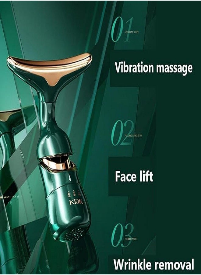 Loquat 3 in 1 Anti Wrinkles Face Neck Eyes Massager Vibration Facial Massager for Skin Car  Beauty Device Neck Tightening Device Face Lift Tool - Image 4