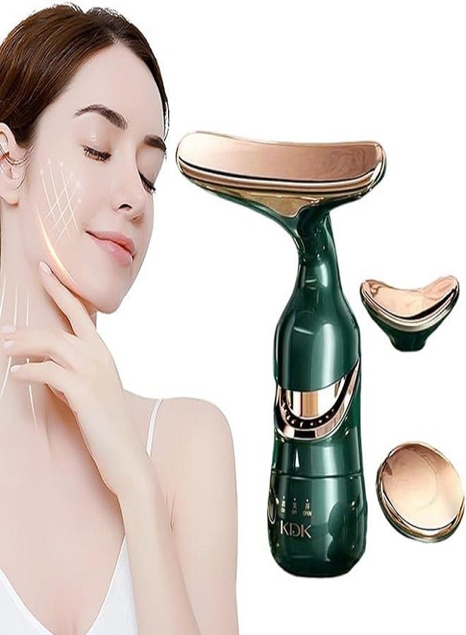 Loquat 3 in 1 Anti Wrinkles Face Neck Eyes Massager Vibration Facial Massager for Skin Car  Beauty Device Neck Tightening Device Face Lift Tool - Image 2