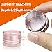 minlen 2 Sets Small Pill Box Portable Daily Box Aluminium Alloy Round Container for Pills Pocket Case PinkGold - Image 4