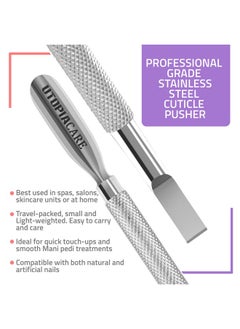 Utopia Care Cuticle Pusher Tool and Spoon Nail Cleaner - Professional Grade Stainless Steel Cuticle Remover and Cutter - Durable Manicure and Pedicure Tool - for Fingernails and Toenails (Silver) - pzsku/ZC69BBC2E56894BA7DD09Z/45/_/1736159931/597b58b9-177d-40bf-8f1a-12234c002e2d