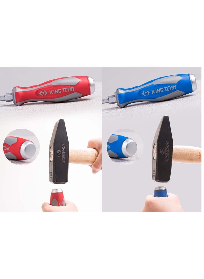 كينج توي طقم مفكات طرق احترافي 6 قطع (عادة وصليبة) - كينج توني - موديل 30206MR - Image 4