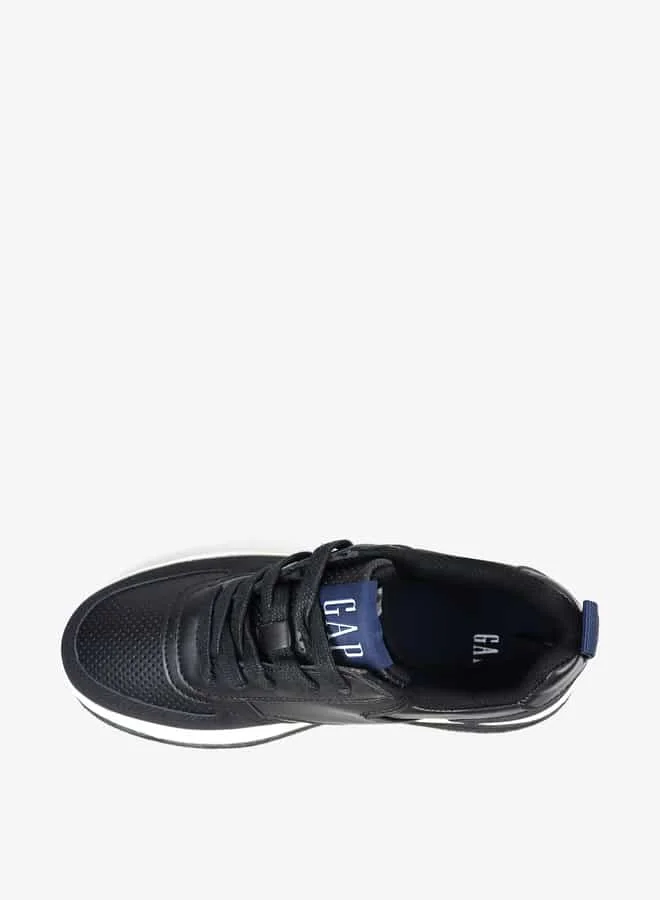 GAP Women's Logo Detail Sneakers with Lace-Up Closure - Paradise Cup Low W