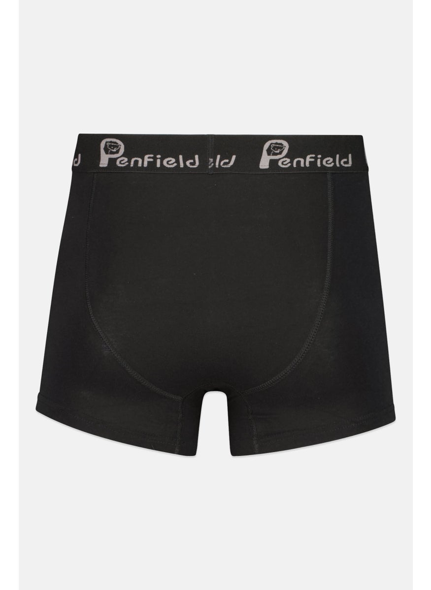 Penfield Men 3 Pcs Brand Logo Classic Trunks, Navy  - Image 3