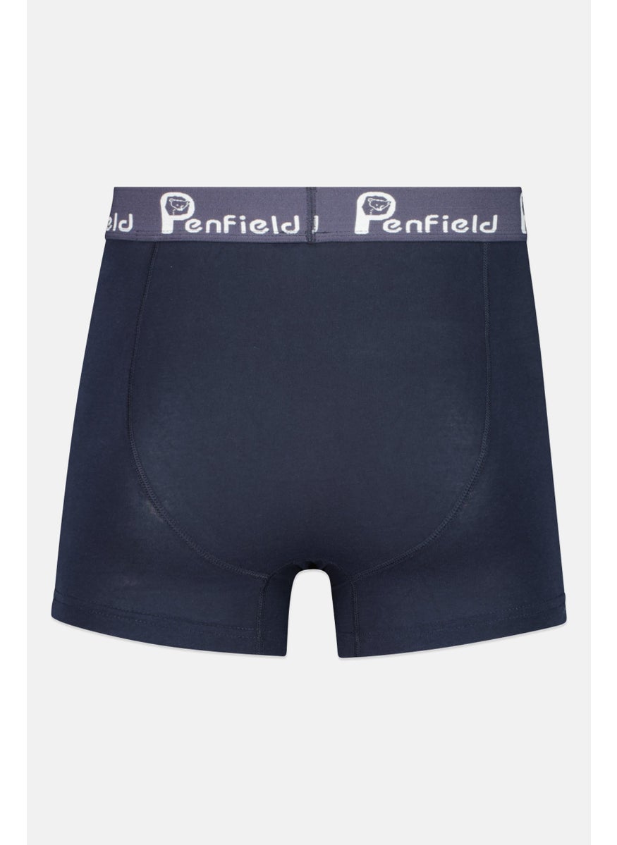 Penfield Men 3 Pcs Brand Logo Classic Trunks, Navy  - Image 4