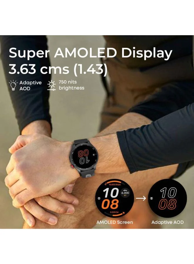 تيتان Men Smart Display Watch With Blue Liquid Silicone Rubber Strap - 90206AP02