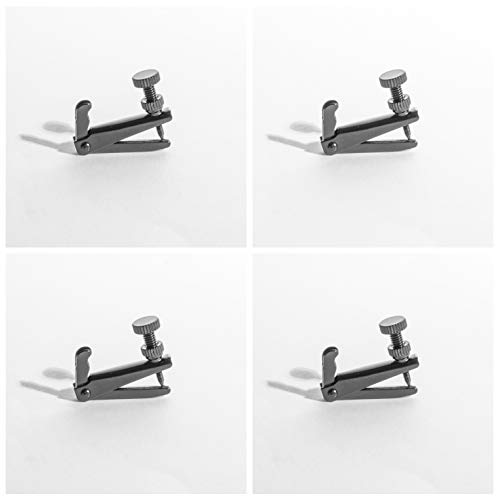 Mivi MI&VI Violin Fine Tuners - Stainless Steel Adjusters, Stable Black, 4Pcs (1/2 Size) - Image 5