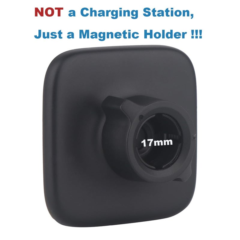 Rigdance 17mm Magnetic Phone Mount Base for MagSafe 0.67" Ball Socket, Replacement Phone Car Mount Accessory (Simple Square Design) - Image 2