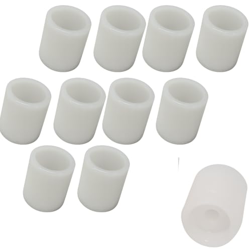 DEEGAA MART White PVC Door Stopper Bumper with Silencer Protects Doors & Walls (1.5 Inch, 10, Count) - Image 1