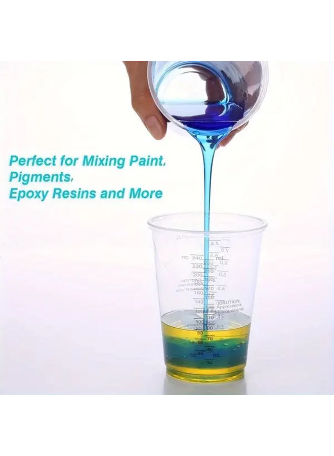 1pc 8oz 230ml Disposable Graduated Plastic Measuring Cup Clear Washable PP - Image 3