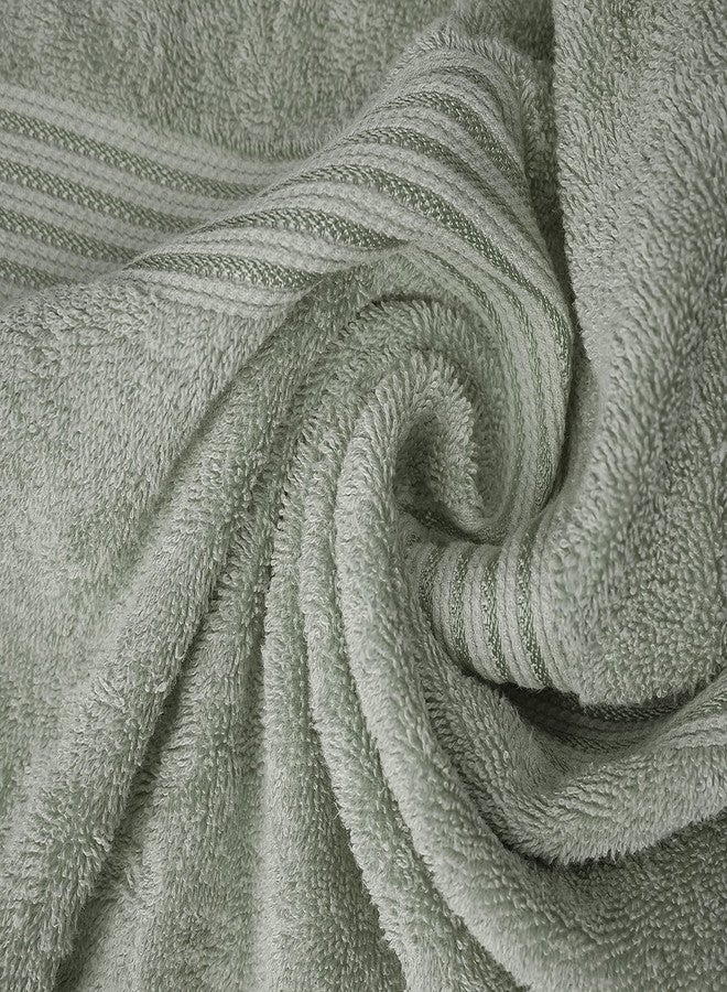Zuperia Bath Sheets 35" x 70" Set of 2 Ultra Soft 600 GSM 100% Combed Cotton Extra Large Bath Towels, Highly Absorbent Daily Usage Bath Sheet Set Ideal for Pool, Home, Gym, Spa, Hotel (Light Grey) - Image 5